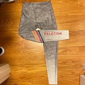 PELOTON ombré Grey Silver Sparkle Leggings